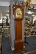 Rimington Alford Oak Long Cased Eight Day Clock with Brass Dial Circa 1770