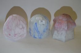 Three Marble Glass Effect Lamp Shades