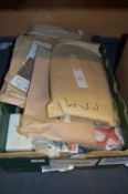 Box Containing Assorted Days Gone Boxed and Loose Vehicles; Corgi and Cardboard Model Cutouts