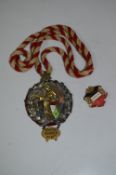 Large German Medallion and Pin Badge Circa 1910