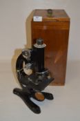 Beck Microscope in Mahogany Cabinet
