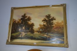 Gilt Framed Oil on Canvas 
