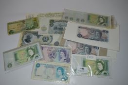 Collection of 1970s Mint £1 Notes Including Isles of Man and Jersey £1