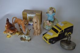 Beswick Puma, Sylvac Dog, Ringtons Tea Money Box, etc.