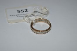 9cT Gold Eternity Ring Set with Stones
