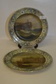 Pair of E.K. Redmore Painted Plates 