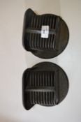 Pair of WWII Black Out Headlight Covers