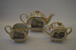 Sadler Teapot, Sugar and Cream 