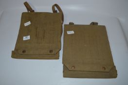 Two WWII Military Map Folders