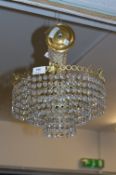 Three Tier Crystal Droplet Ceiling Light