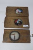 Two Mechanical Glass Lantern Slides and One Other