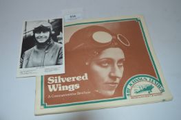 Commemorative Brochure Amy Johnson 1980 with a Postcard