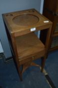 Mahogany Wash Stand with Single Drawer and Undershelf