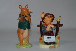 Beswick Pig and Small Figure 