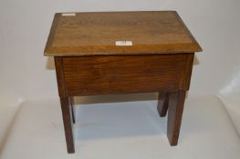 Oak Stool with Lift Up Lid