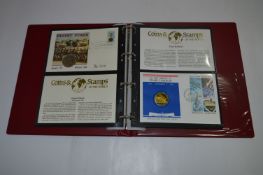 Album of Mint Coins and Stamps of the World