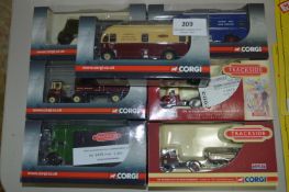 Box of Diecast Vehicles Trackside Railway Road Trucks