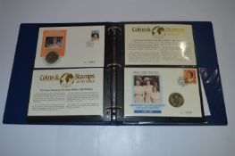 Album of Royalty Commemorative Mint Coins and Stamps