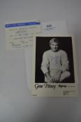Signed Promo Photo Gene Pitney with a Ticket Stub for Hull City Hall