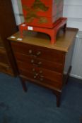 Edwardian Mahogany Four Drawer Music Cabinet