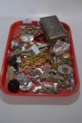 Tray Lot of Costume Jewellery and Wristwatches etc.