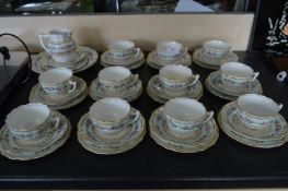 Victorian Floral and Gilt Decorated Tea Service