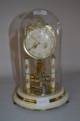Haller Glass Dome Cased Anniversary Clock