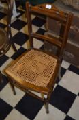 Beech Dining Chair with Wicker Seating
