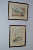 Two Framed Watercolours 