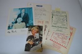 Collection of American Newyork Spa Summer Theater Programs Autographed by Actors Including Doris Day