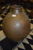 Large Egyptian Copper Beanpot