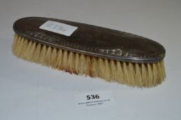Silver Backed Clothes Brush