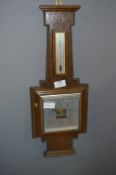 Oak Framed Wall Mounted Barometer