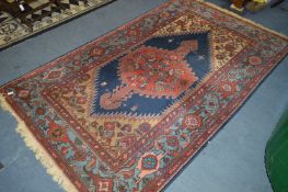 Red & Blue Pattern Rug 7'5