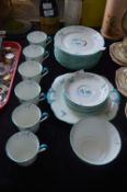 Grosvenor China Blue Bird Decorated Thirty Six Piece Tea Set