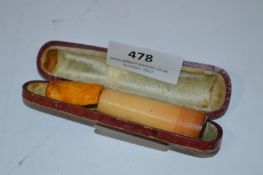 Cased Cheroot with Amber Stem (AF)