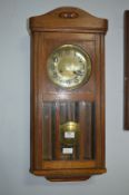 Oak Cased Wall Clock