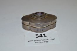 Small Silver Pill Box