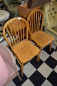 Pair of Ercol Stickback Dining Chairs