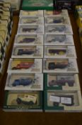 Collection of Sixteen Lledo Diecast Vehicles; Trucks and Steam Engines