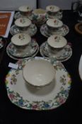 Royal Cauldon Decorative Twenty One Piece Part Tea Set