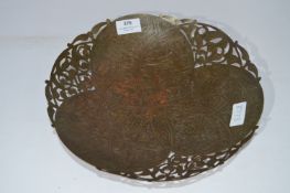 Egyptian Engraved Copper Dish
