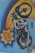 Two Poster 1952 Ariel and BSA Triumph