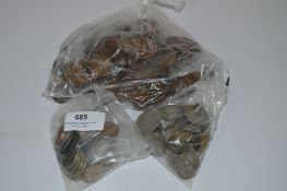 Two Bags of Copper Coins and Others