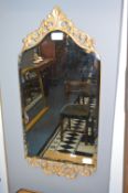 Gilt Framed Beveled Edge Wall Mirror