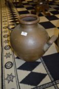 Egyptian Copper Beanpot with Handles