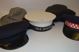 Collection of Hats Including Trilbys and Sea Scouts Cap