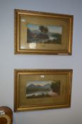 Pair of Gilt Framed Paintings 