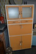 1950s Fleetway Product Orange & White Larder Unit