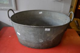 Galvanized Metal Wash Tub